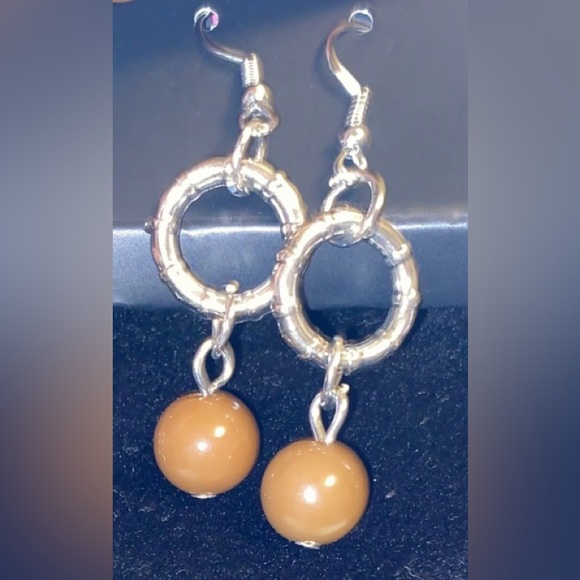 ✨ Gorgeous Brown Charm Necklace w/ Matching Earrings! - Picture 4 of 4